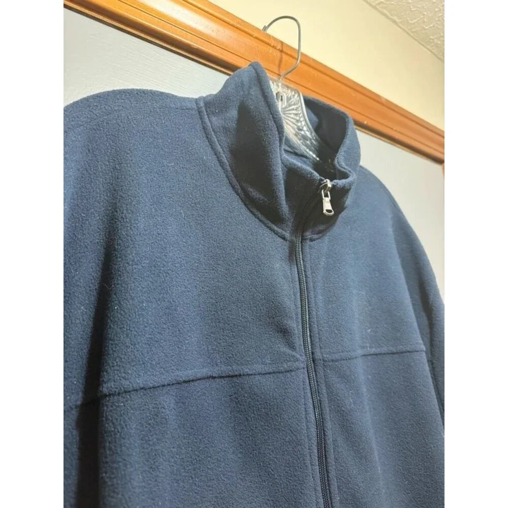 Men’s navy blue - fleece zip up- Croft and barrow XL